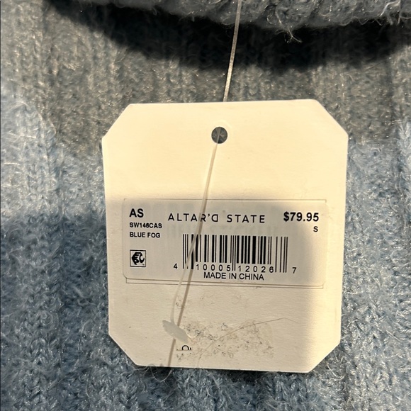 Altar'd State Soft Blue Knit Sweater - Picture 3 of 5